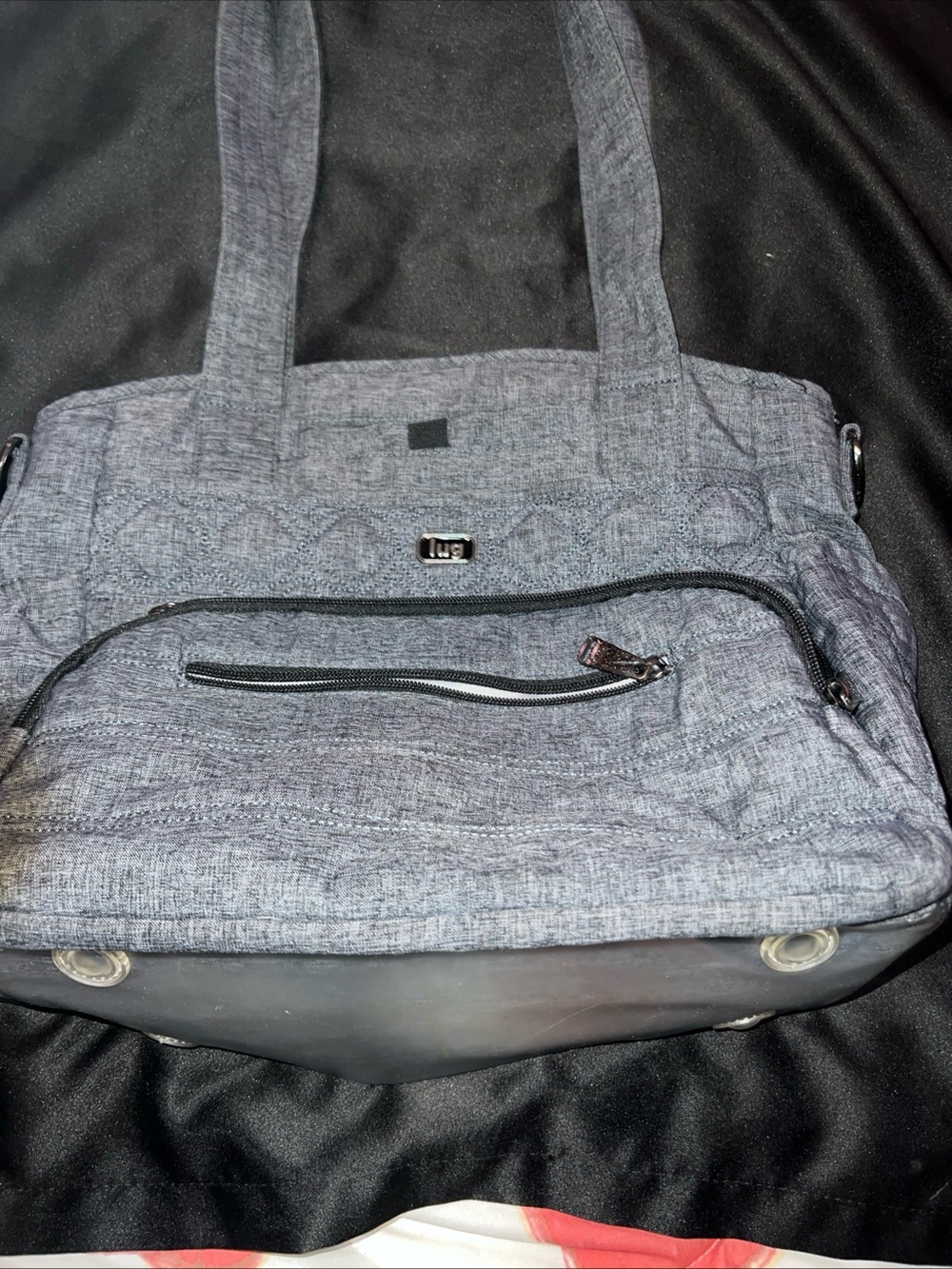 Lug gray windjammer—broken top zipper priced accordingly
